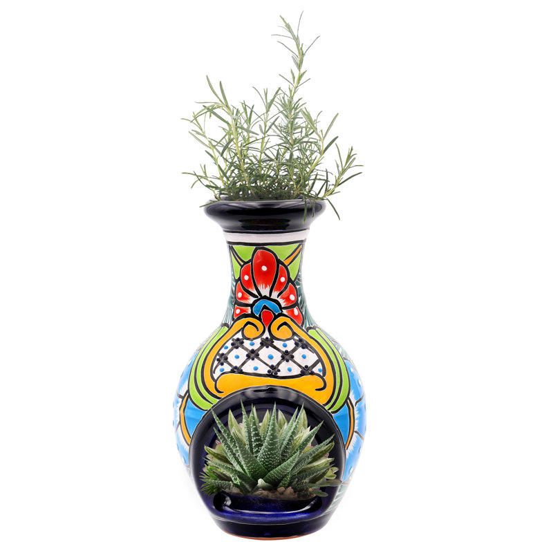 Porte-votive de table en céramique 9 po Talavera