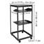 Support pour serveur à structure ouverte 20U, profondeur réglable de 15 à 40 po, support pour serveur mural autoportant ou mural, support audiovisuel à 4 colonnes avec roulettes