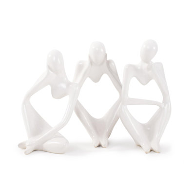 Contentment Ceramic Sculpture- Set of 3