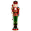 Lighted Nutcracker With Staff - 26.5 Inches