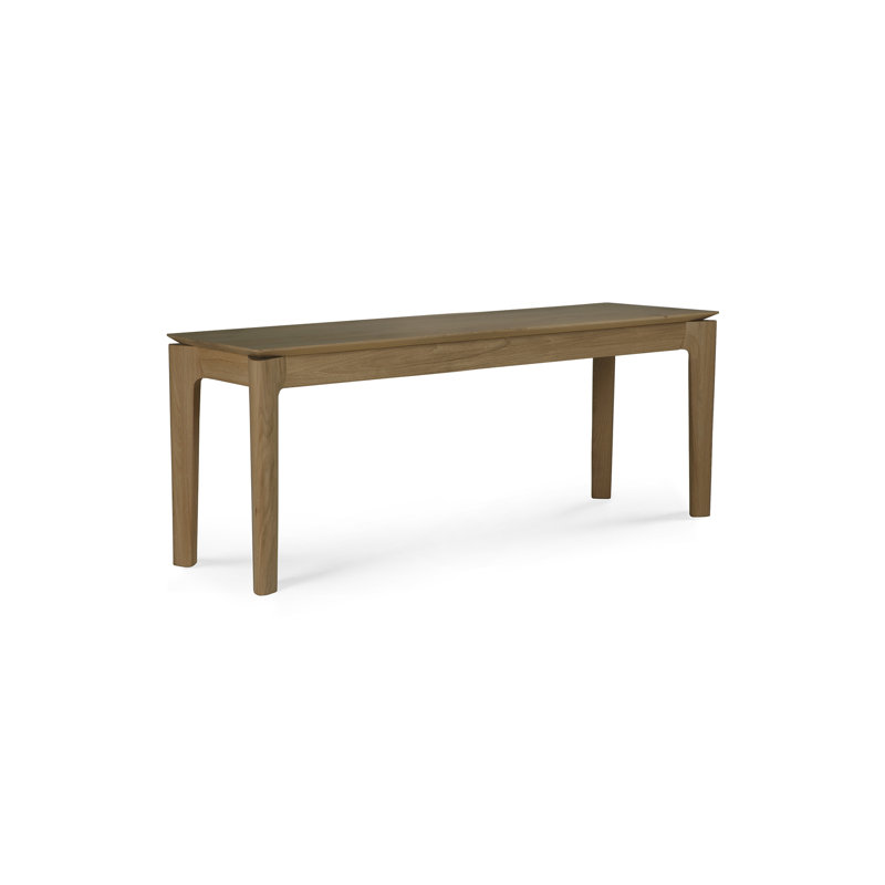 Bok Solid Wood Dining Bench, 18.1" H x 57.5" W x 13.8" D, Brown