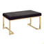 Banc avec base en C en métal