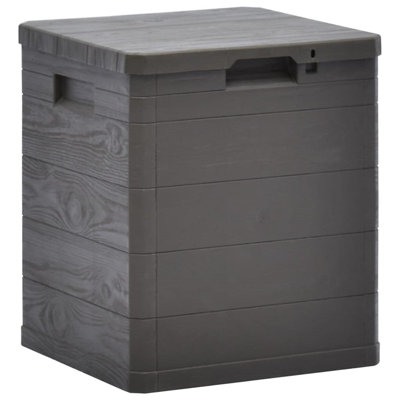 Dakota Fields Alaga 44cm W 90L Plastic Lockable Deck Box in Brown
