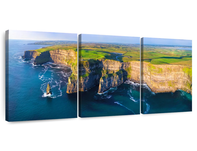 Tergel, falaises de Moher en Irlande, H 12 po x l 26 po