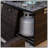 30" Propane Gas Fire Pit Table, 50000 BTU Square Fire Pit, Tile Tabletop With Beautiful Wicker Base For Outside Patio Deck Garden Courtyard-Brown