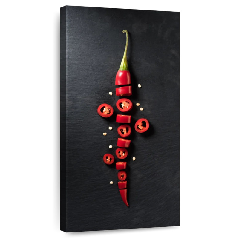 Sliced Red Chili Pepper, 36" H x 18" W