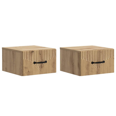 34.5cm W Manufactured Wood Bedside Table