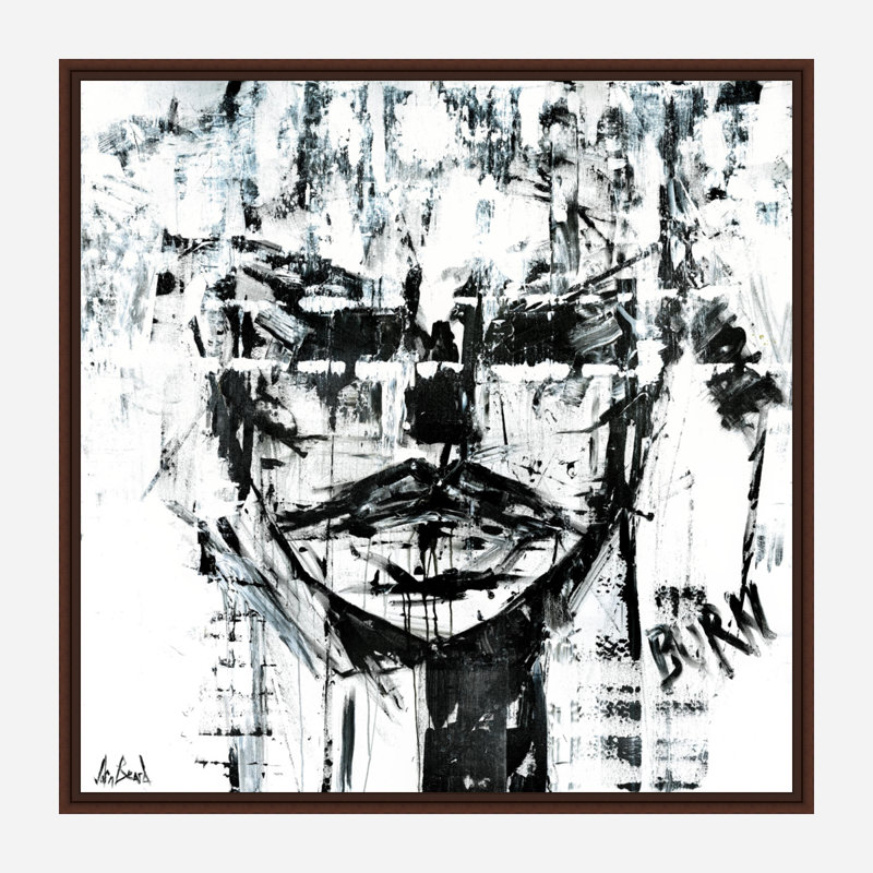 Burning Print by John Beard, 26" H x 26" W x 2" D, Brown