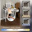 Bureau de coiffeuse multifonctionnel avec éclairage réglable à 3 niveaux avec miroir rabattable et rangement Table de maquillage profonde 15,75 po 2 tiroirs et 3 boîtes de rangement amovibles Bureau de bureau compact blanc-1206778702