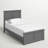 Amear Solid Wood Foundation Bed with Matching Footboard-134548193-134548192
