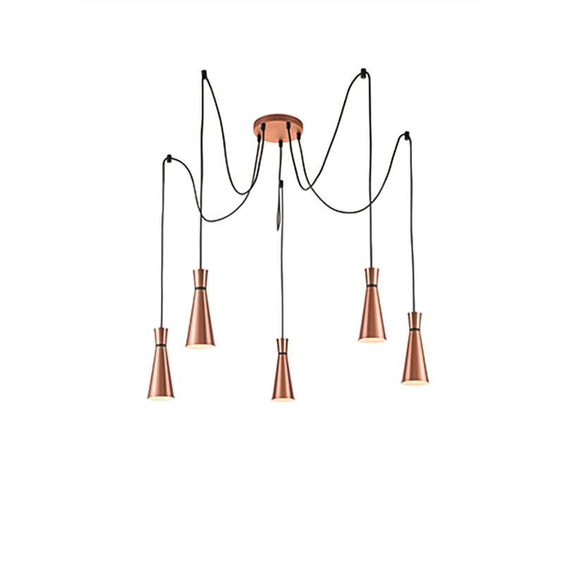Nickolas 5 - Light Gold Cluster Pendant