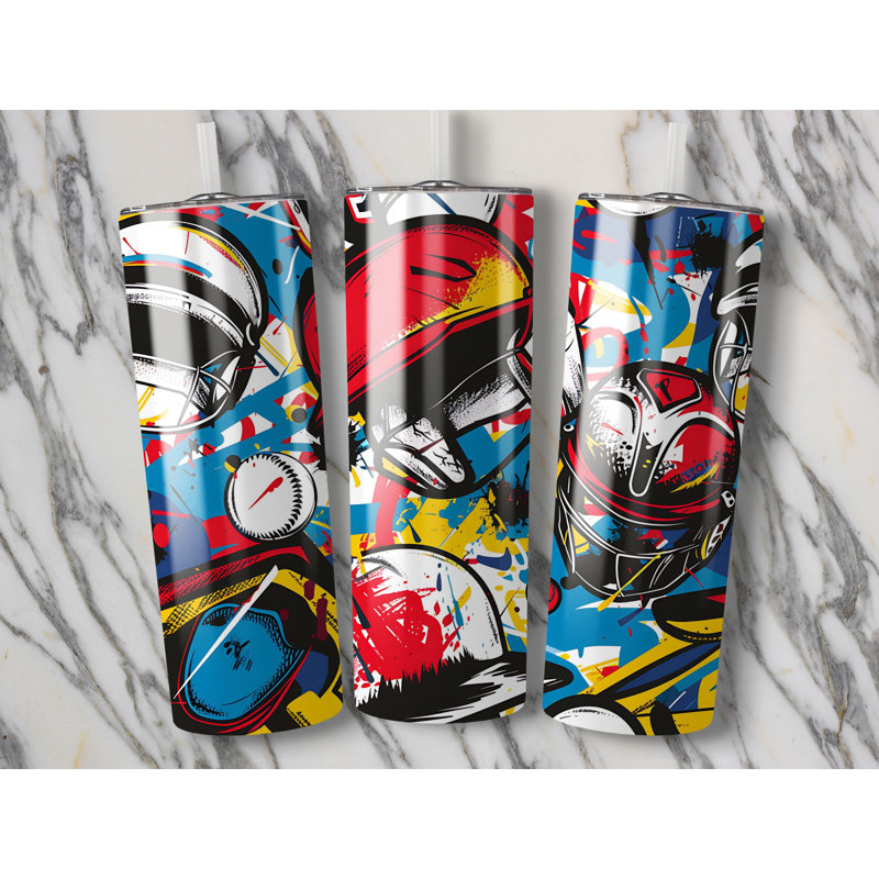 Choose Handmade Tumblers 591ml Vacuum Insulated Stainless Steel (18/8) Travel Tumbler with Straw