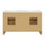 Meuble-lavabo double 60 po avec plateau en quartz Raye Southerland