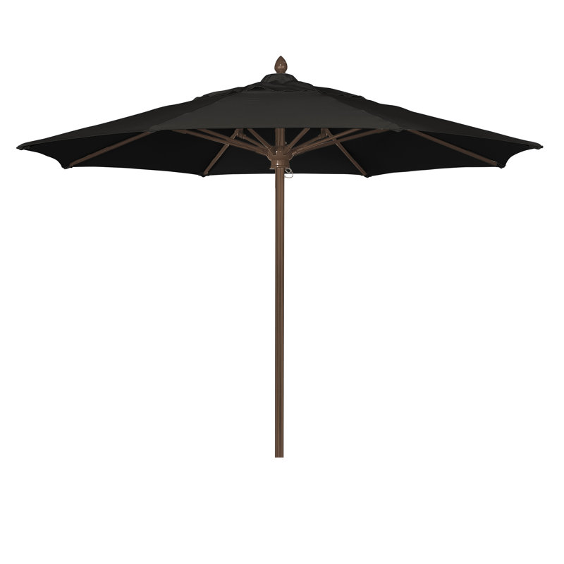 Parasol de marché 9 pi Prestige, Bronze champagne, Sunbrella® - noir