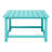 Geoff Outdoor 5-Piece Adirondack Chair With Square Coffee Table Conversation Set-134329640
