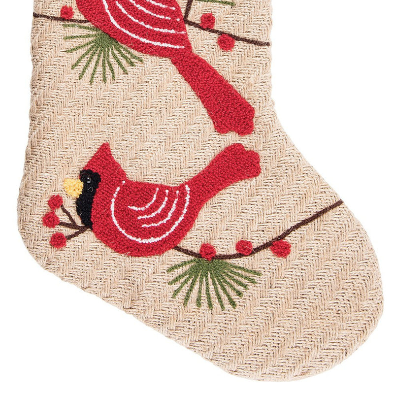 Bas de noël cardinals