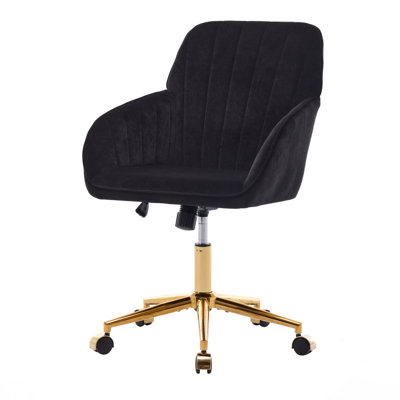 Adjustable Office Chair, Armchair, Swivel Chair With Metal Base