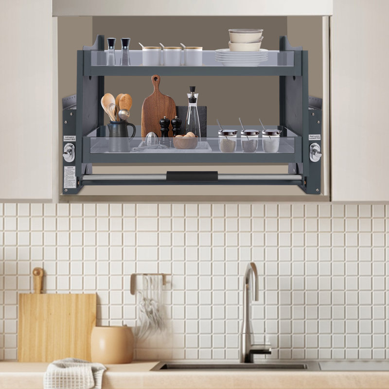 Upper Kitchen Wall Cabinet Storage Organizer