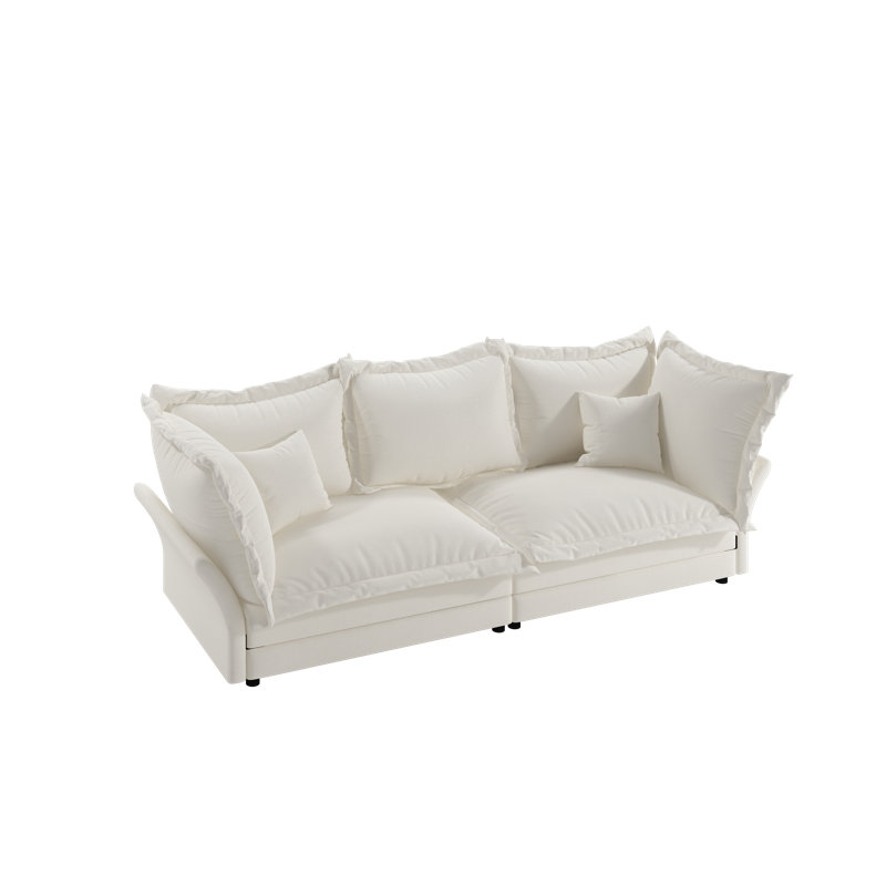 Canapé moderne 90,55 po Comfy, Beige