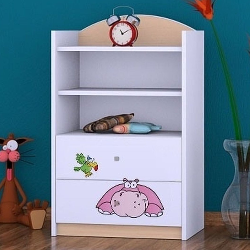 Annabel 96cm H X 60cm W Animals Kids Cube, Bright Pear