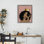 Cadre flottant rose Reina, design par Sierra Siler