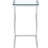 Draper Chrome Rectangular Glass Top Sofa Side Table
