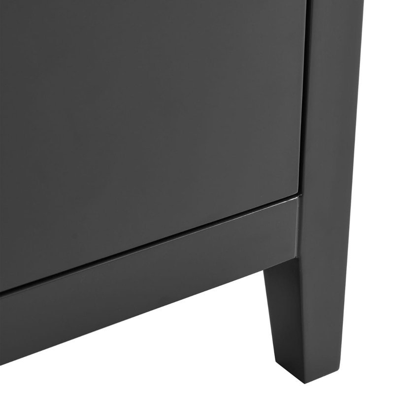Iconic 24" Freestanding Standard Single Bathroom Vanity with Top, Black, Gold