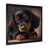 Impression noire sur toile encadrée sélectionné