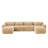 148.8" U-Shaped 4-Seater Sofa with Ottoman-999349896