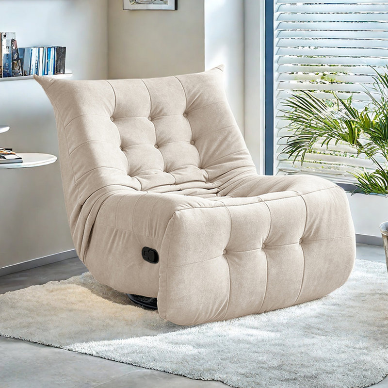 Home Living Room Casual Multi-Functional Recliner, Beige