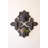  Decorative Clay Wall Planters Black Wash 21"H– Set of 4