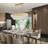 12-Light Brass Chandelier With Clear Crystals