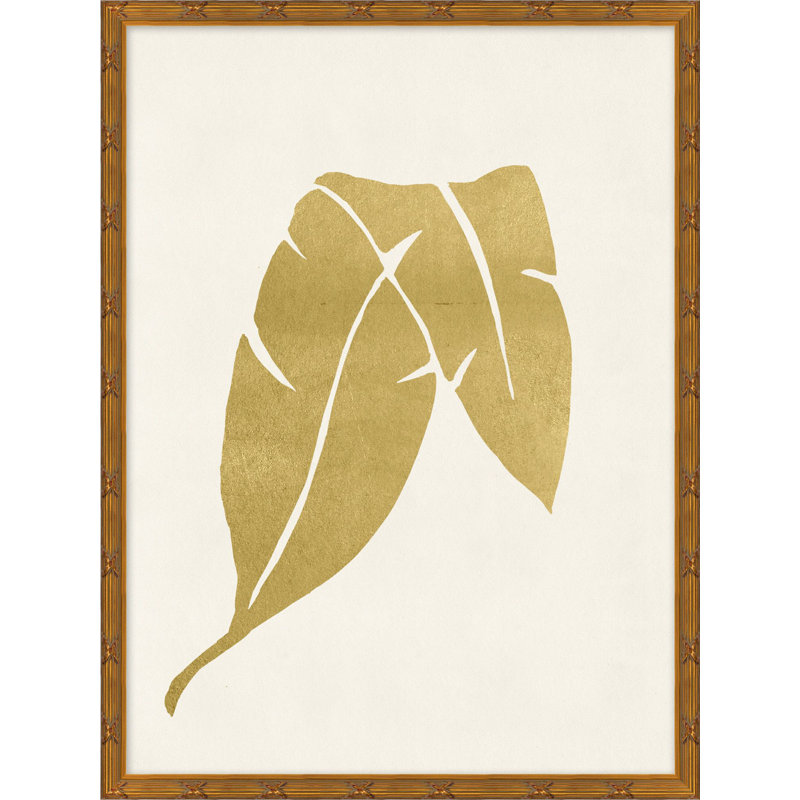Gold Botanical 3 Print by Lillian August