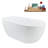 61" Streamline Soaking Freestanding Tub and Tray With Drain-101310195