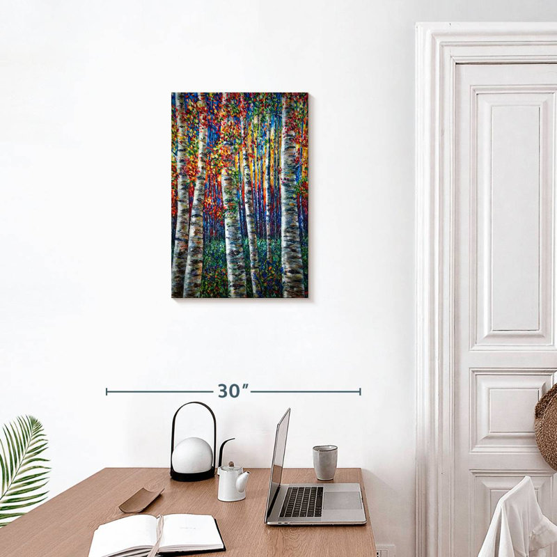 Harnek The Aspen Symphony Forest Impasto, H 24 po x l 16 po