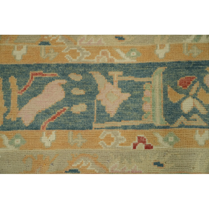 Tapis turc vert Oushak 8 x 10