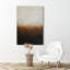 «Neutral Toned Abstract Gradient Landscape Art», reproduction d'art sur toile encadrée-120783628-120783629