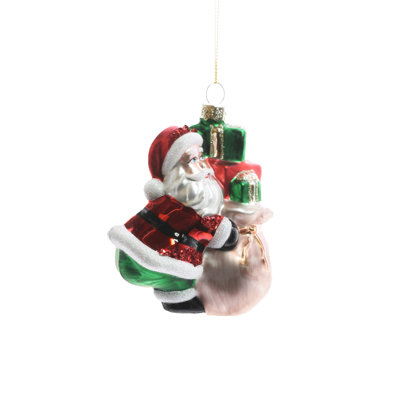4'' Handmade Glass Hanging Figurine Ornament