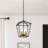 Allis 4 - Light Steel Dimmable Geometric Lantern Dining Room Chandelier-2045020069