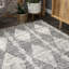Tapis gris à motif géométrique Hedlund-1259703189