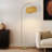 Wave 78 in. Boho Mid Century Modern Rustic Arched Standing Floor Lamp with Rattan Wicker Shade - LED Bulb Included
