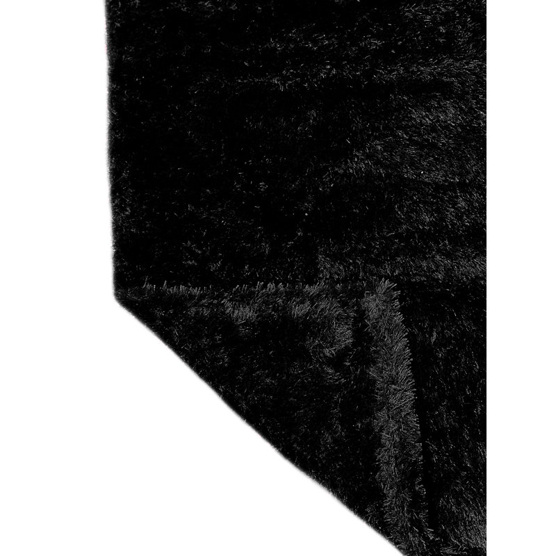 Fanchon Bath Mat, 24" W x 60" L, Black