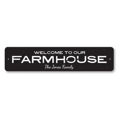 Plaque en aluminium Farmhouse