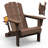 All-Weather HDPE Folding Adirondack Chair Outdoor Patio Fire Pit Chair with Cup Holder-23216433