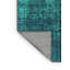 Tapis bleu sarcelle / polyester tissé à la machine Yasaira-2082095094