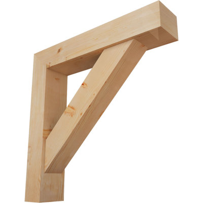 Traditional Block Bracket with Offset Brace