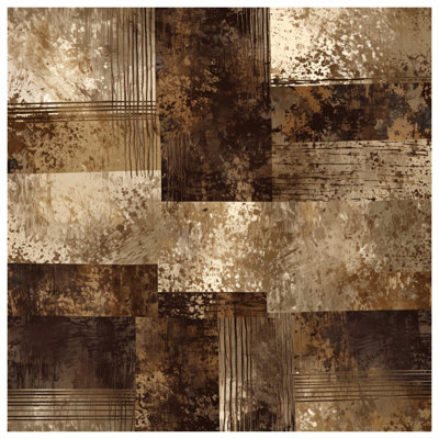 Abstract Earth Tones Shower Curtains Extra Long