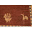Tapis oriental brun en laine noué à la main 7 pi 8 po x 9 pi 11 po Ezra