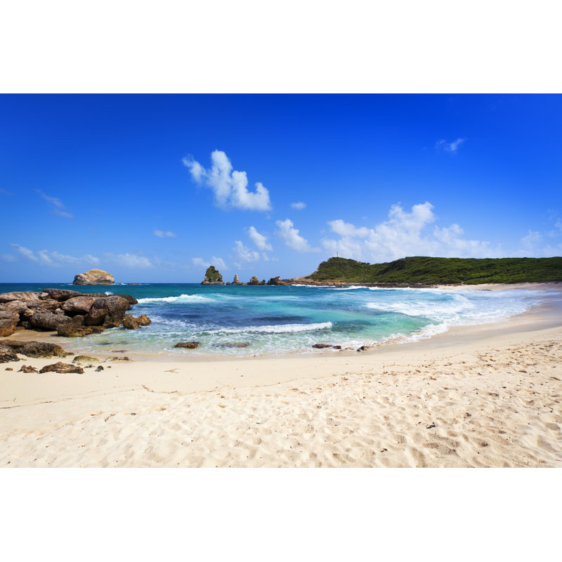 Beach and Rocks - Photographie sur toile tendue, L 30 po x H 20 po