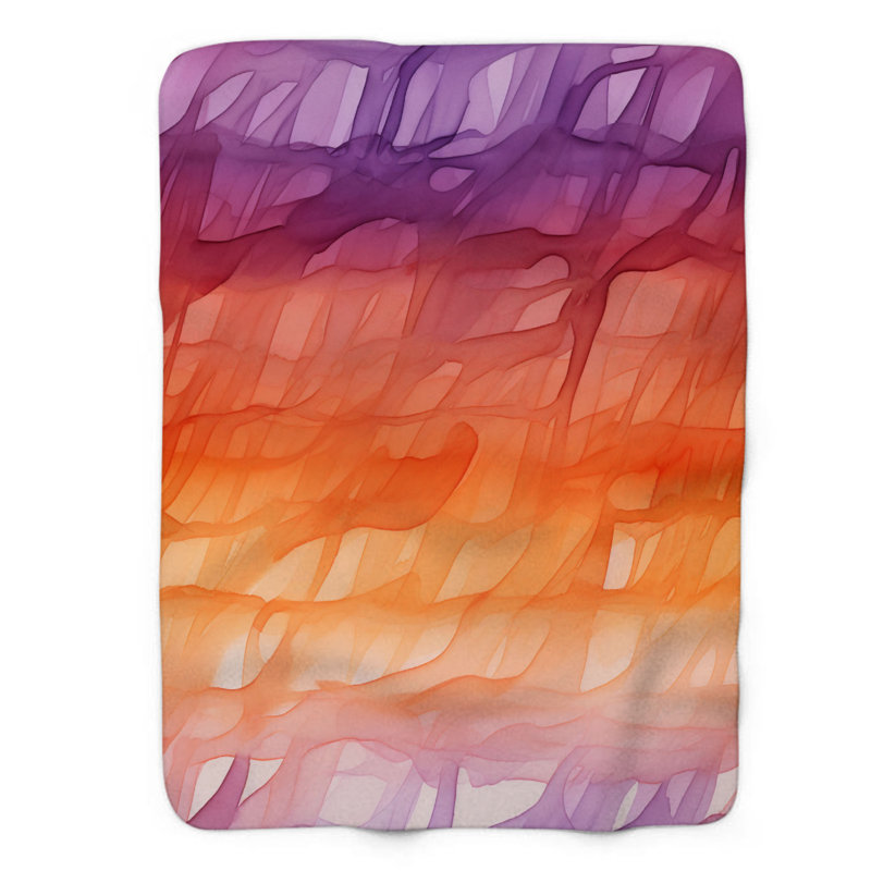 Dusk Colors - 1 pièce Sherpa Premium, Grand lit